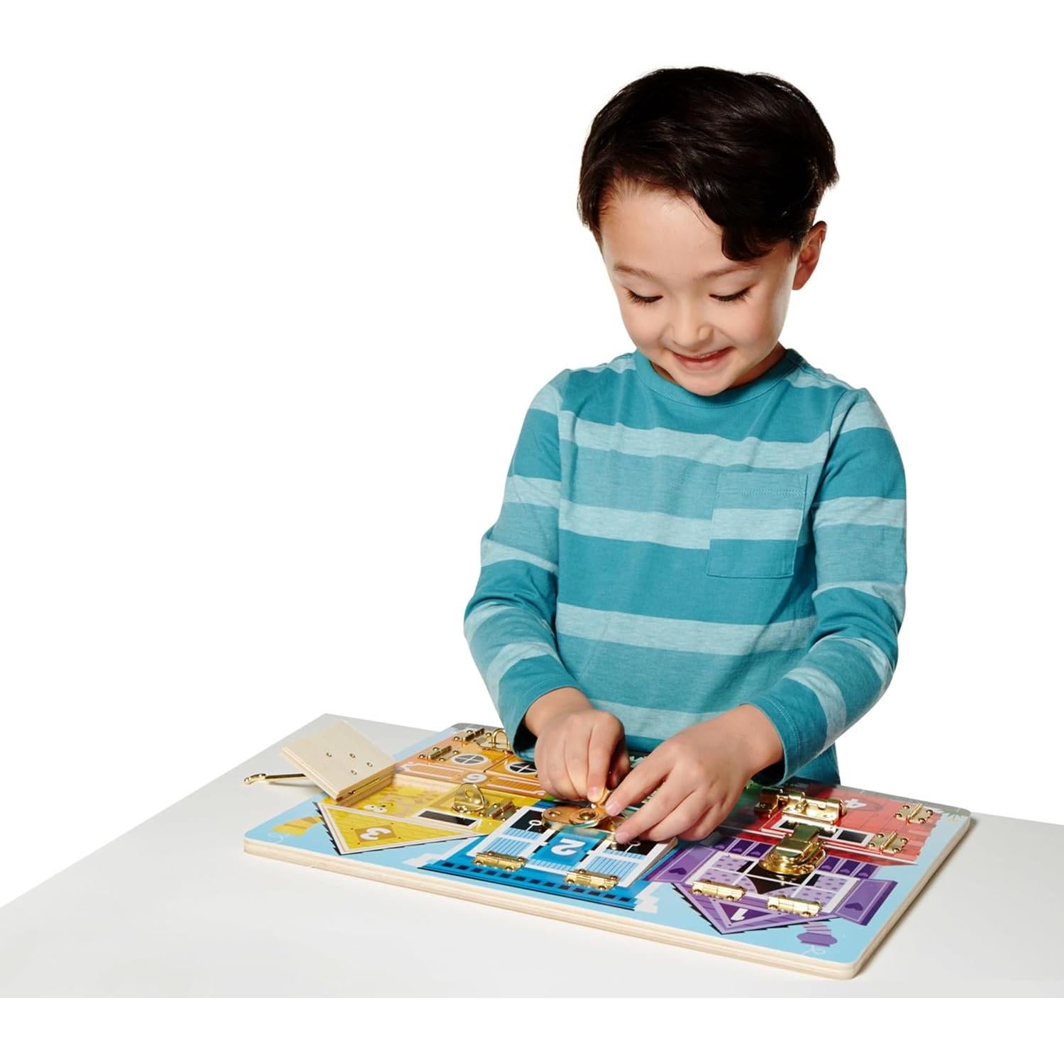 Tablero de Pestillos de Madera Melissa & Doug 29.5x1x39.9cm