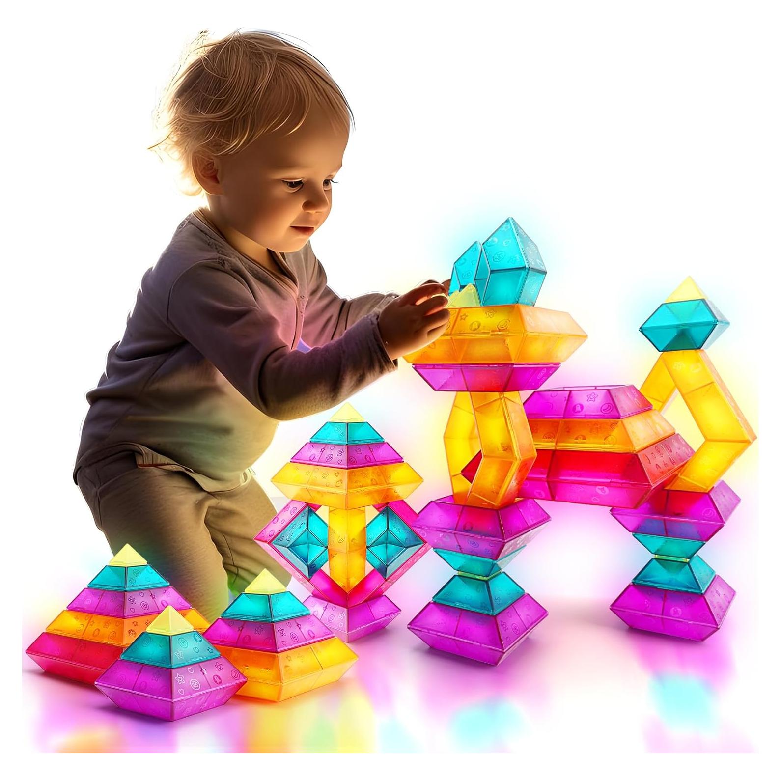 Juegos de Bloques de Construcción Runqia 30 Piezas Educativos