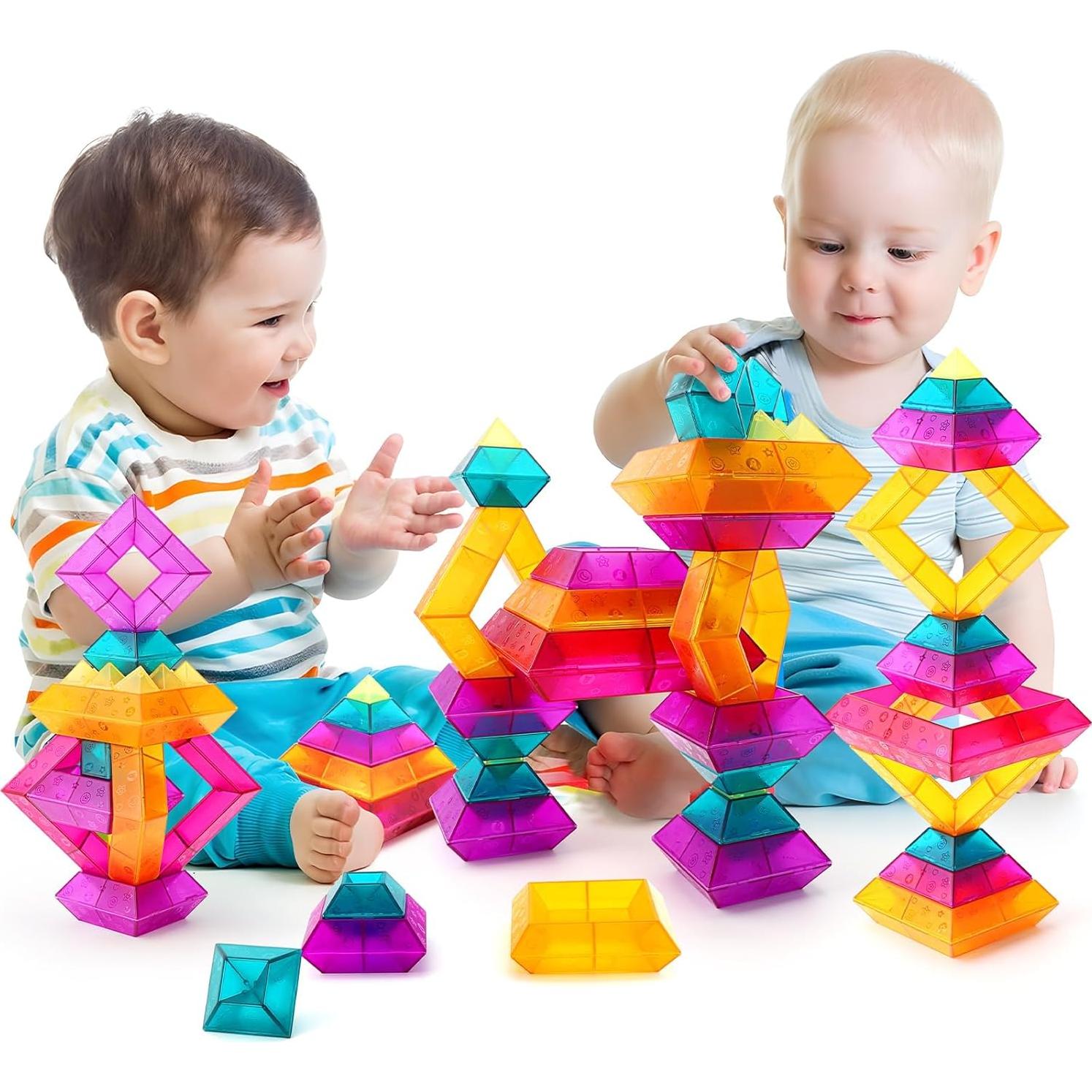 Juegos de Bloques de Construcción Runqia 30 Piezas Educativos