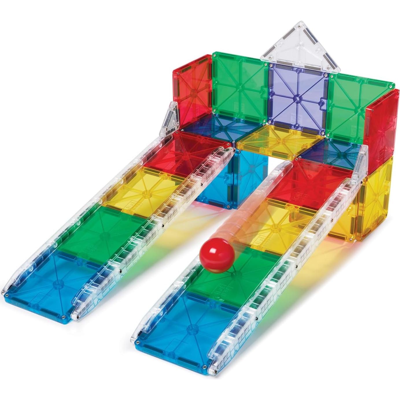 Set de Construcción Magnética MAGNA-TILES Rail Racers 33 Piezas