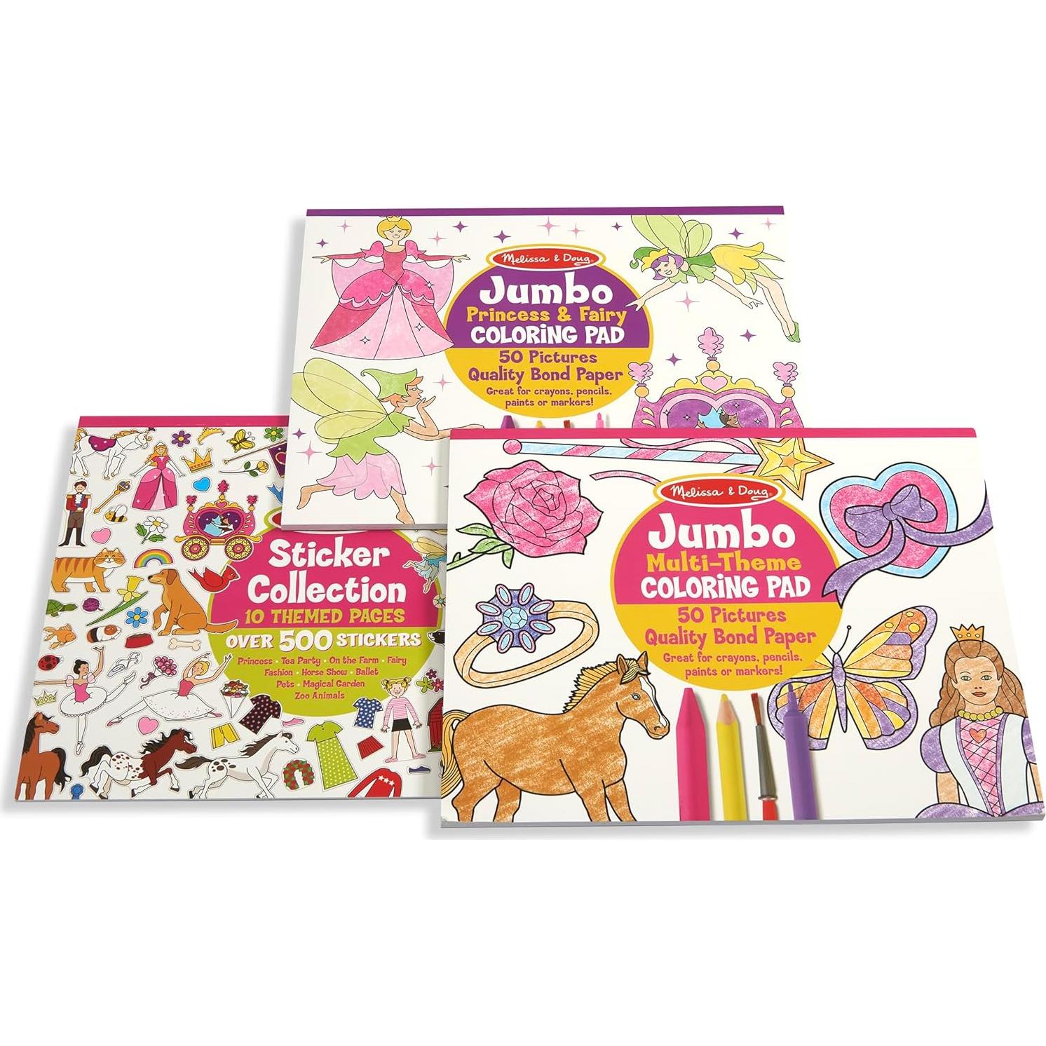 Set de Libros para Colorear y Stickers Melissa & Doug