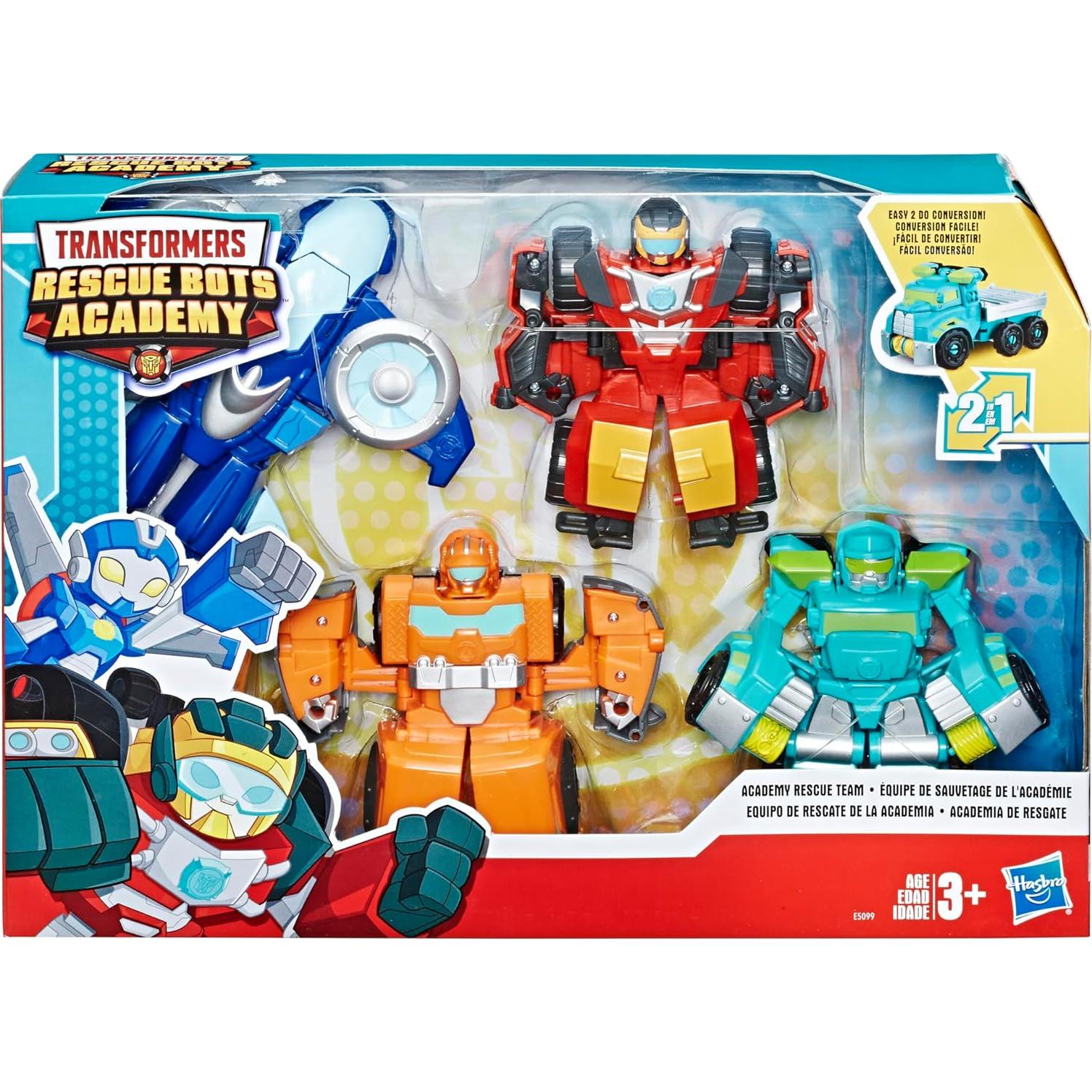 Equipo de Rescate Transformers Rescue Bots Playskool 4 Figuras