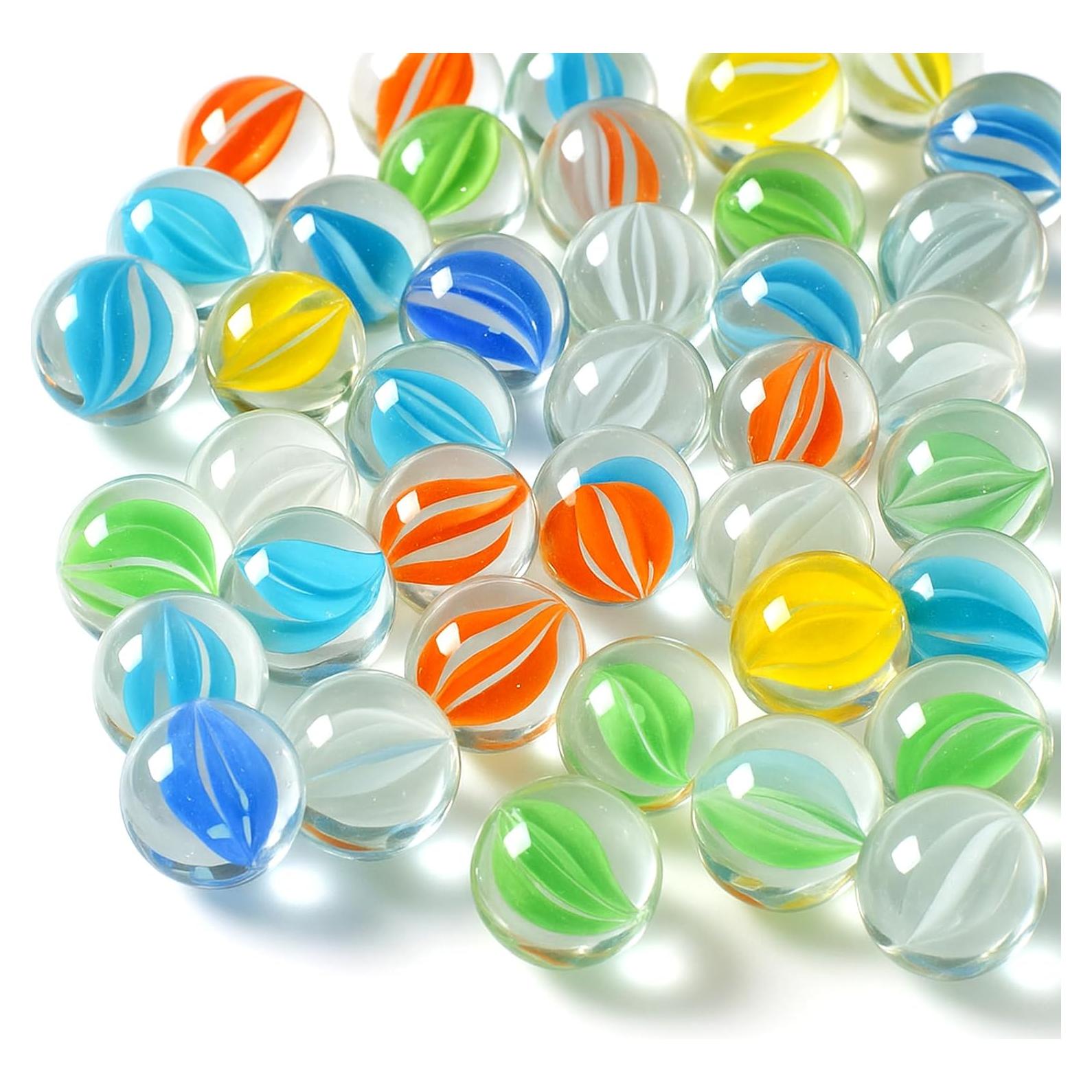 Canicas de Vidrio 60PCS LOVESTOWN Ojos de Gato 4.06 cm