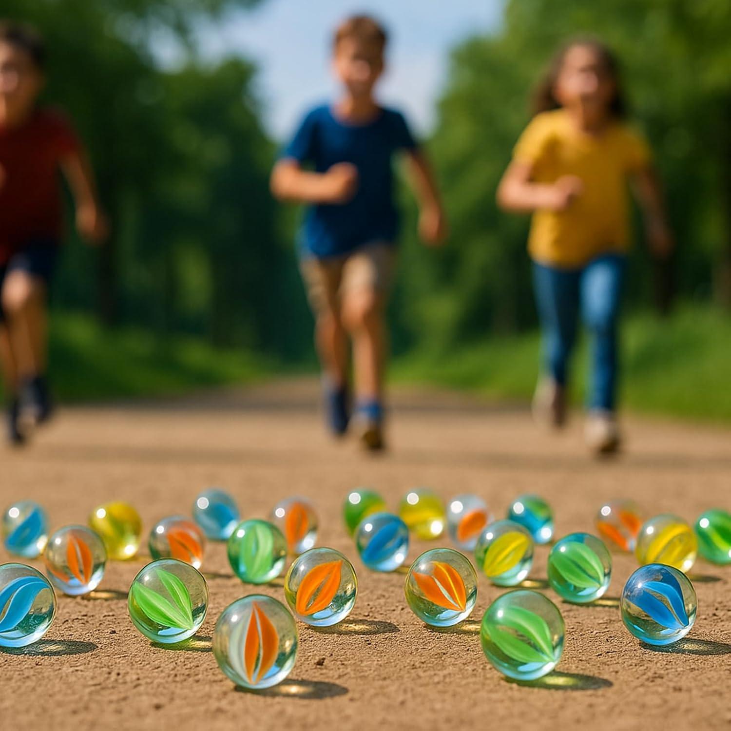 Canicas de Vidrio 60PCS LOVESTOWN Ojos de Gato 4.06 cm