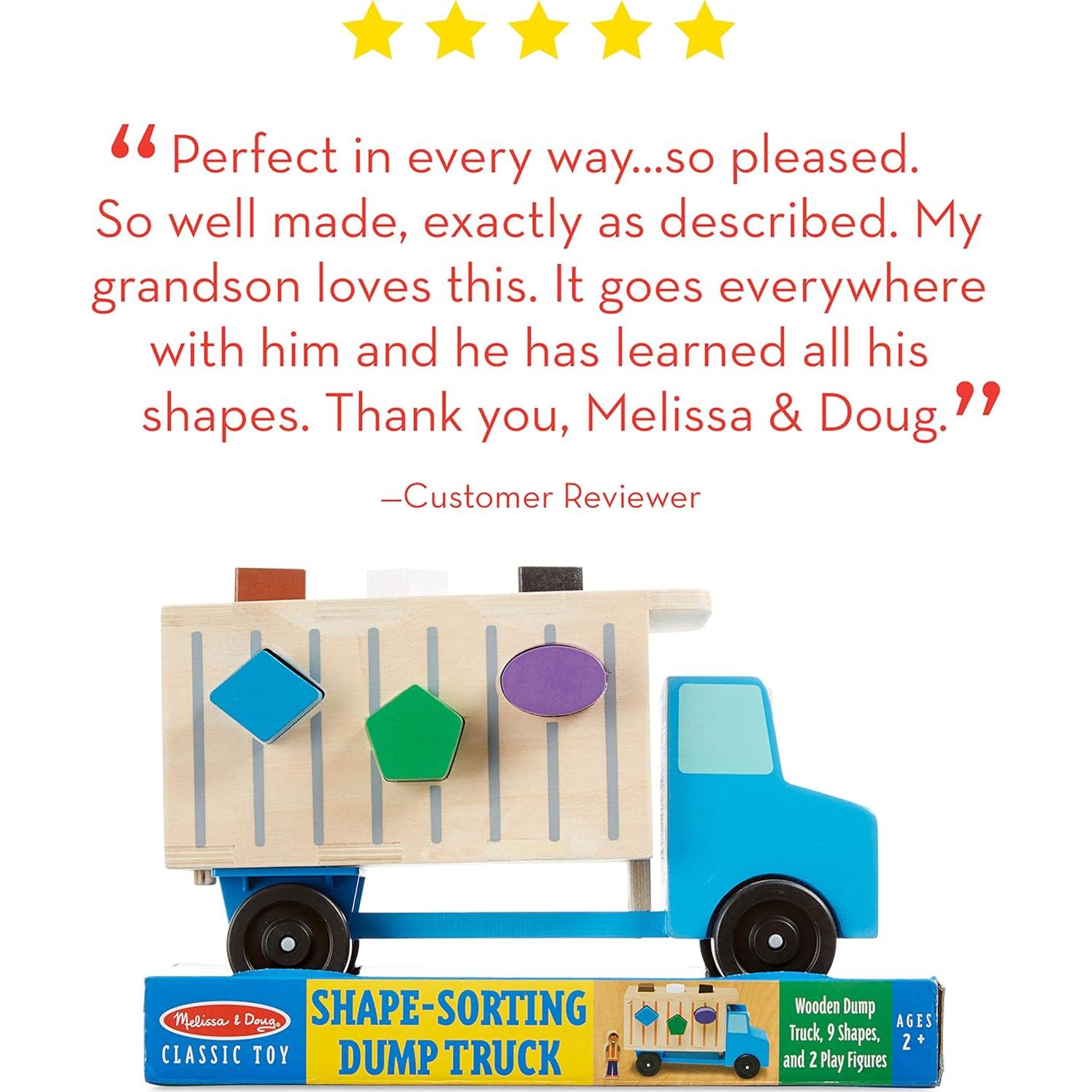 Camión Volquete de Madera Melissa & Doug con Clasificador