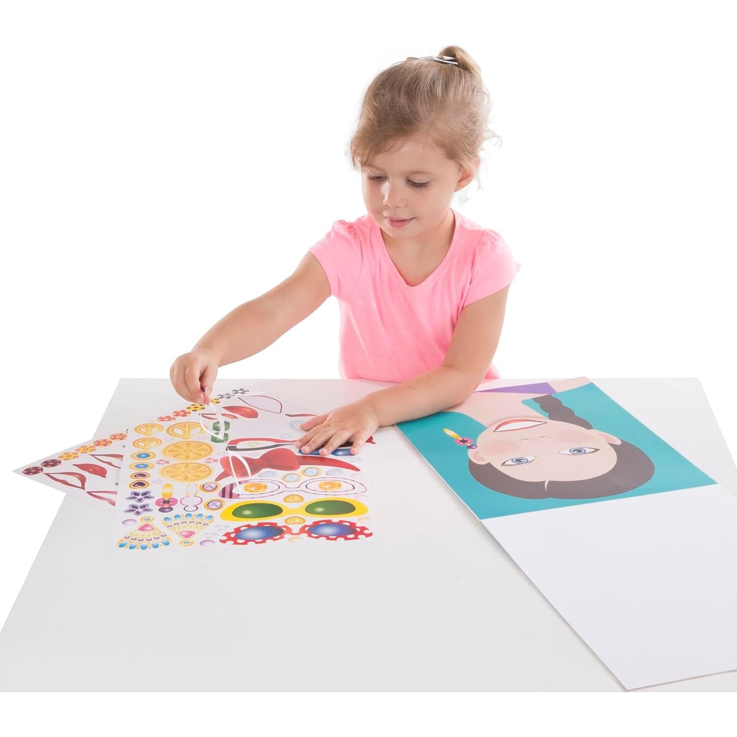 Almohadilla de Pegatinas Melissa & Doug - 20 Caras y 250 Accesorios