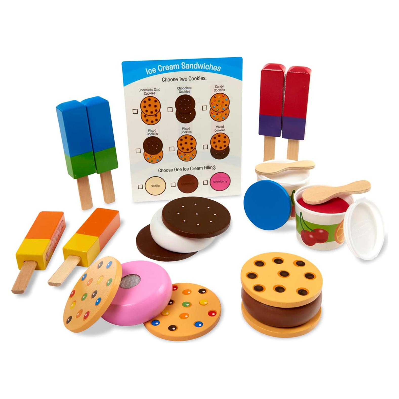 Juego de Helados de Madera Melissa & Doug - 24 Piezas