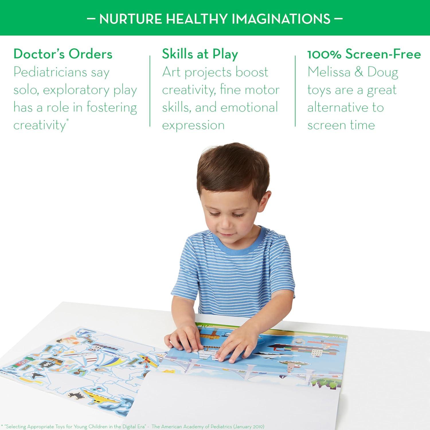 Almohadilla de Calcomanías Reutilizables Melissa & Doug Vehículos