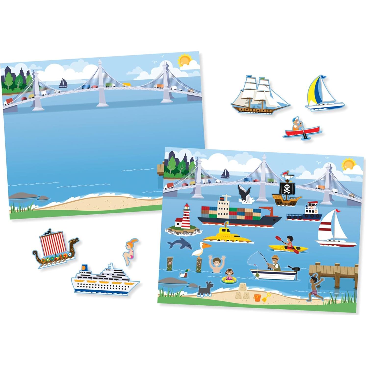 Almohadilla de Calcomanías Reutilizables Melissa & Doug Vehículos