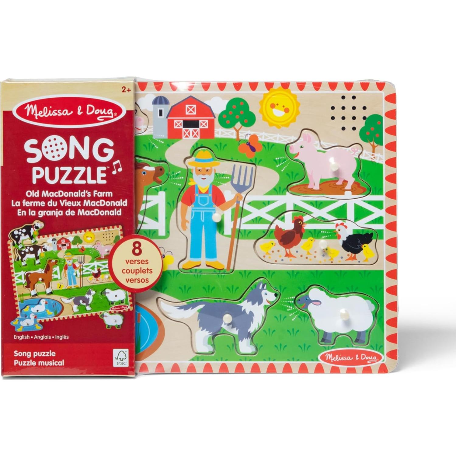 Rompecabezas Sonoro Granja Old MacDonald 8 Piezas 0.50 kg