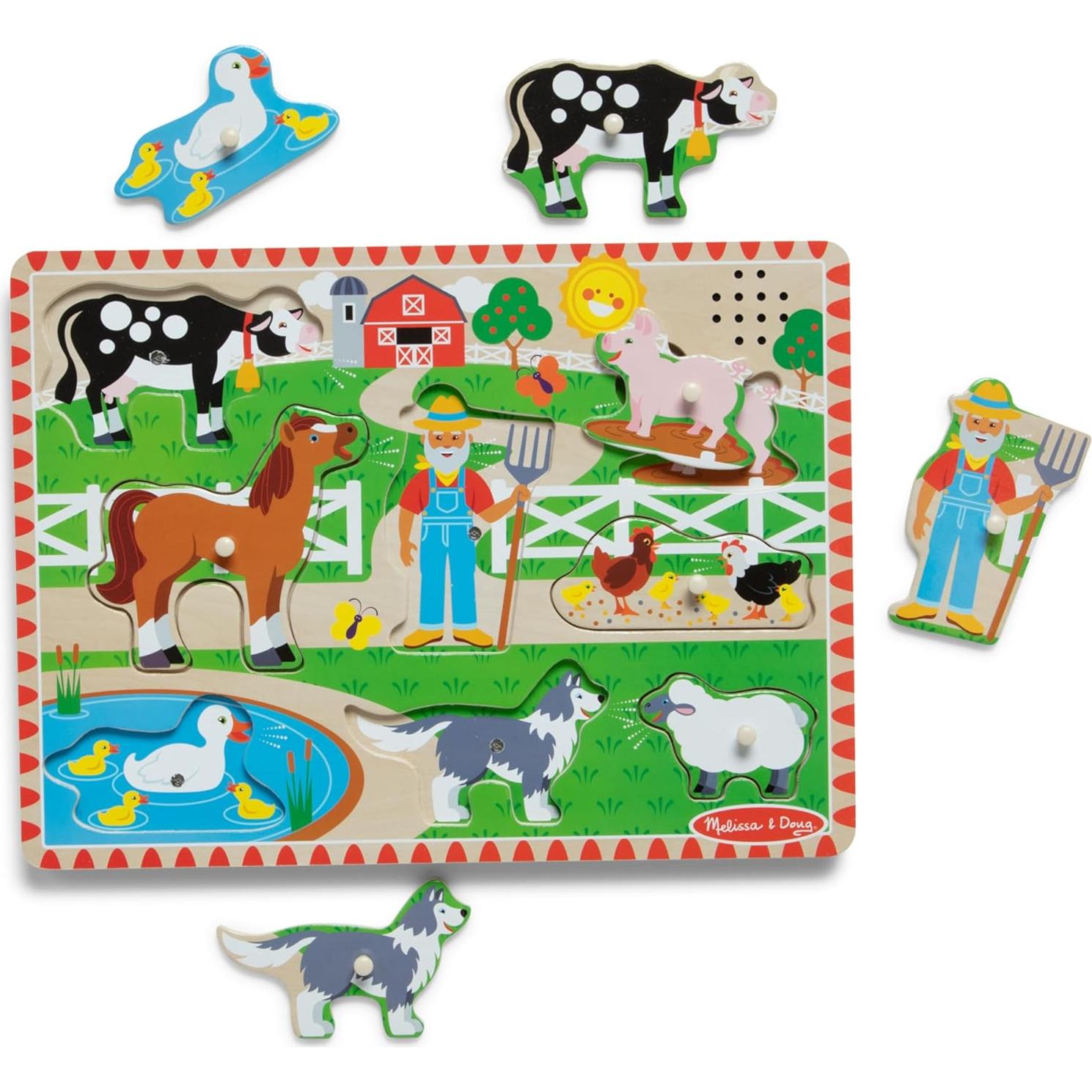 Rompecabezas Sonoro Granja Old MacDonald 8 Piezas 0.50 kg