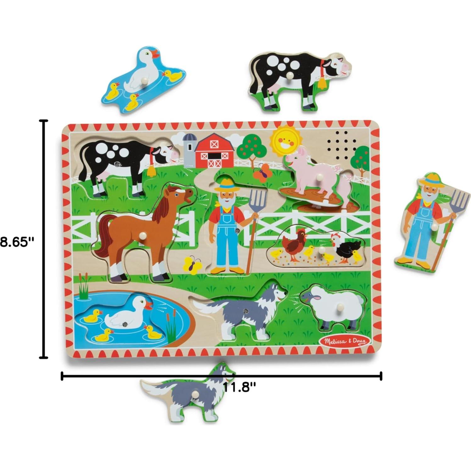 Rompecabezas Sonoro Granja Old MacDonald 8 Piezas 0.50 kg