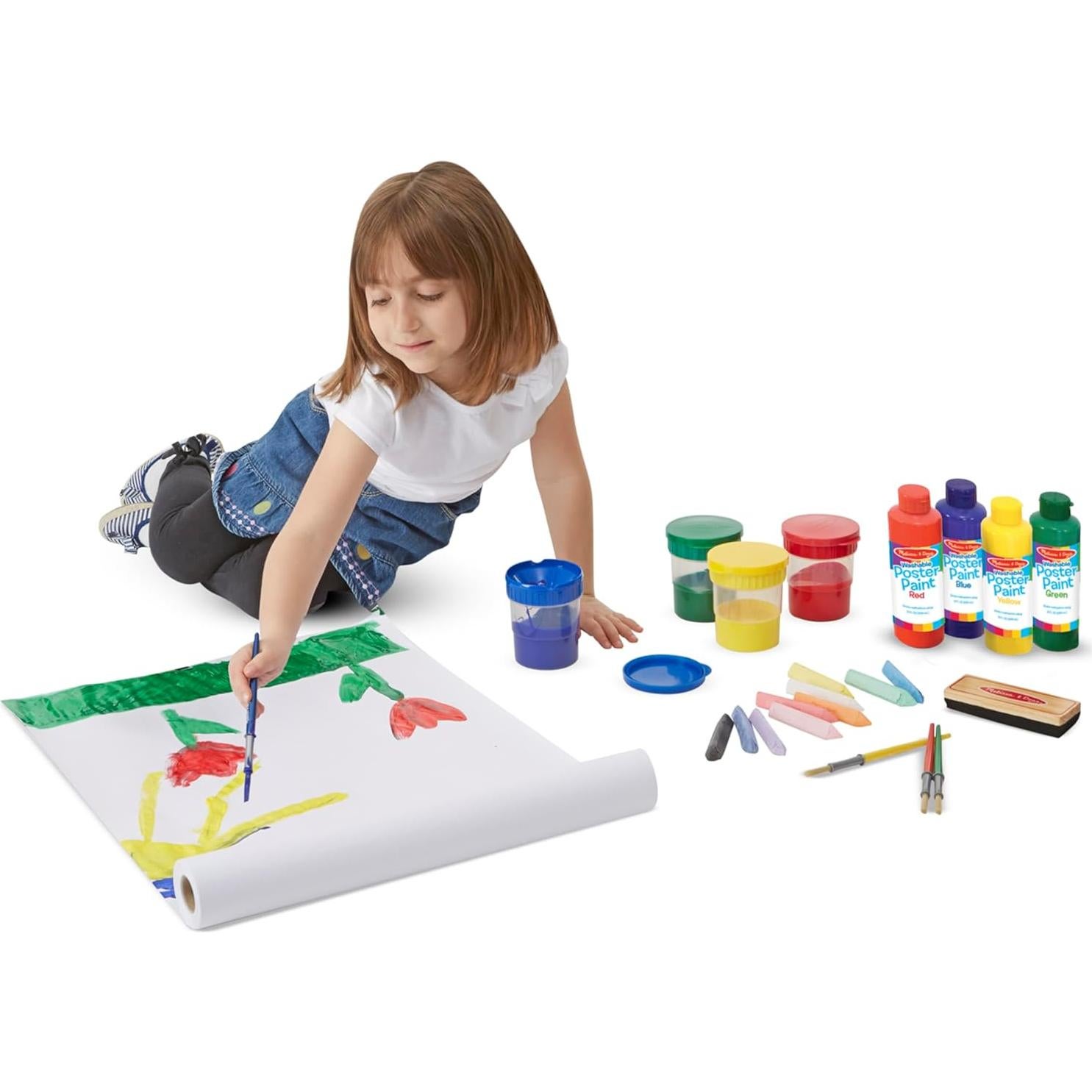 Juego de Accesorios de Arte Melissa & Doug - Pintura y Tizas