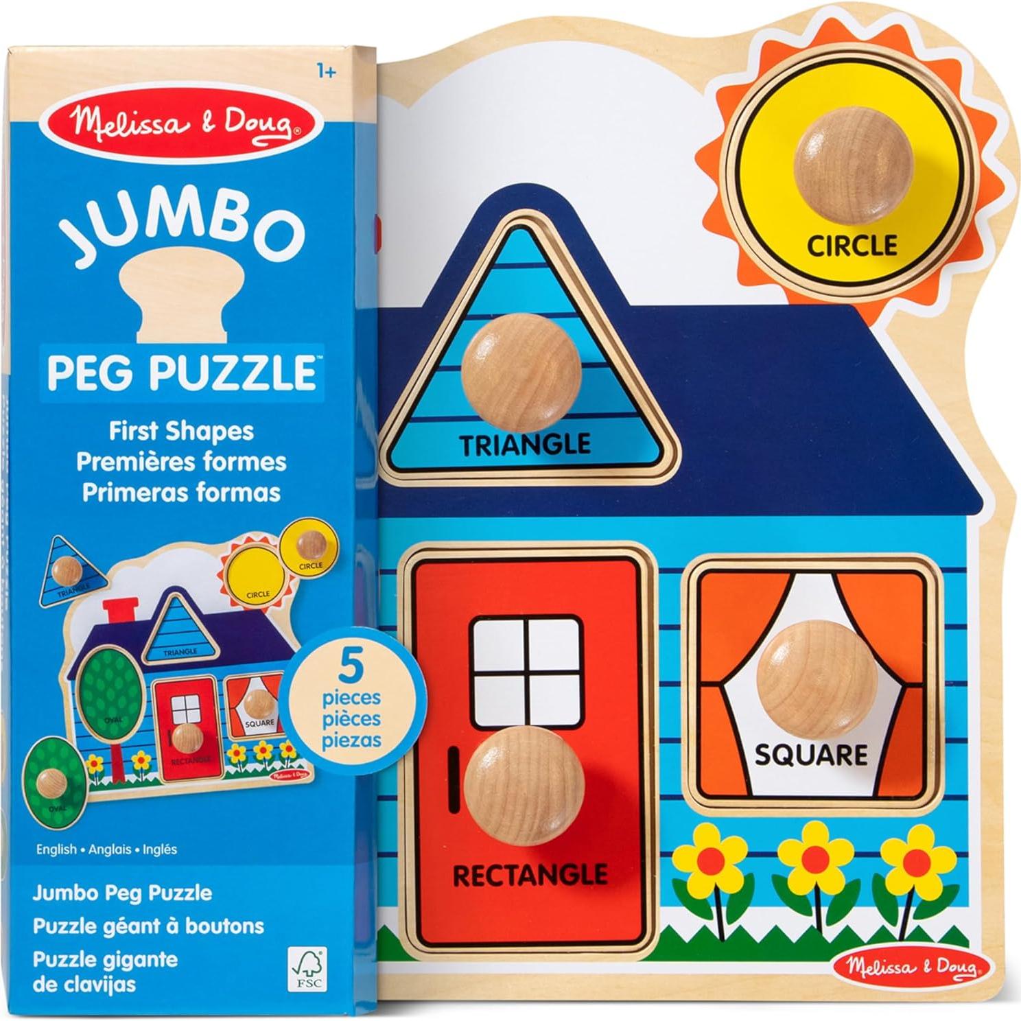 Rompecabezas de Madera Melissa & Doug Formas Jumbo 30.5 cm