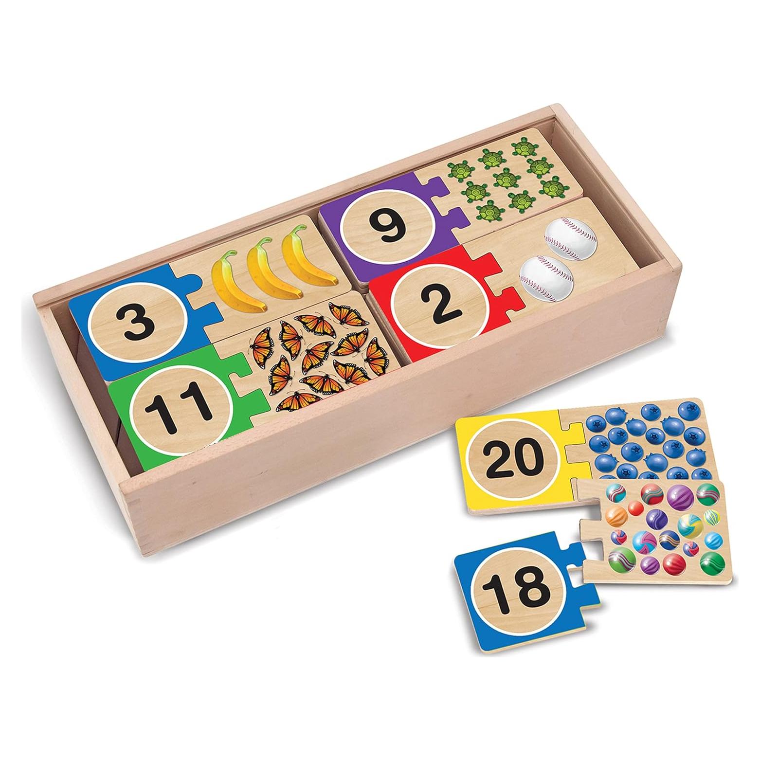 Rompecabezas de Números Melissa & Doug 40 Piezas Madera
