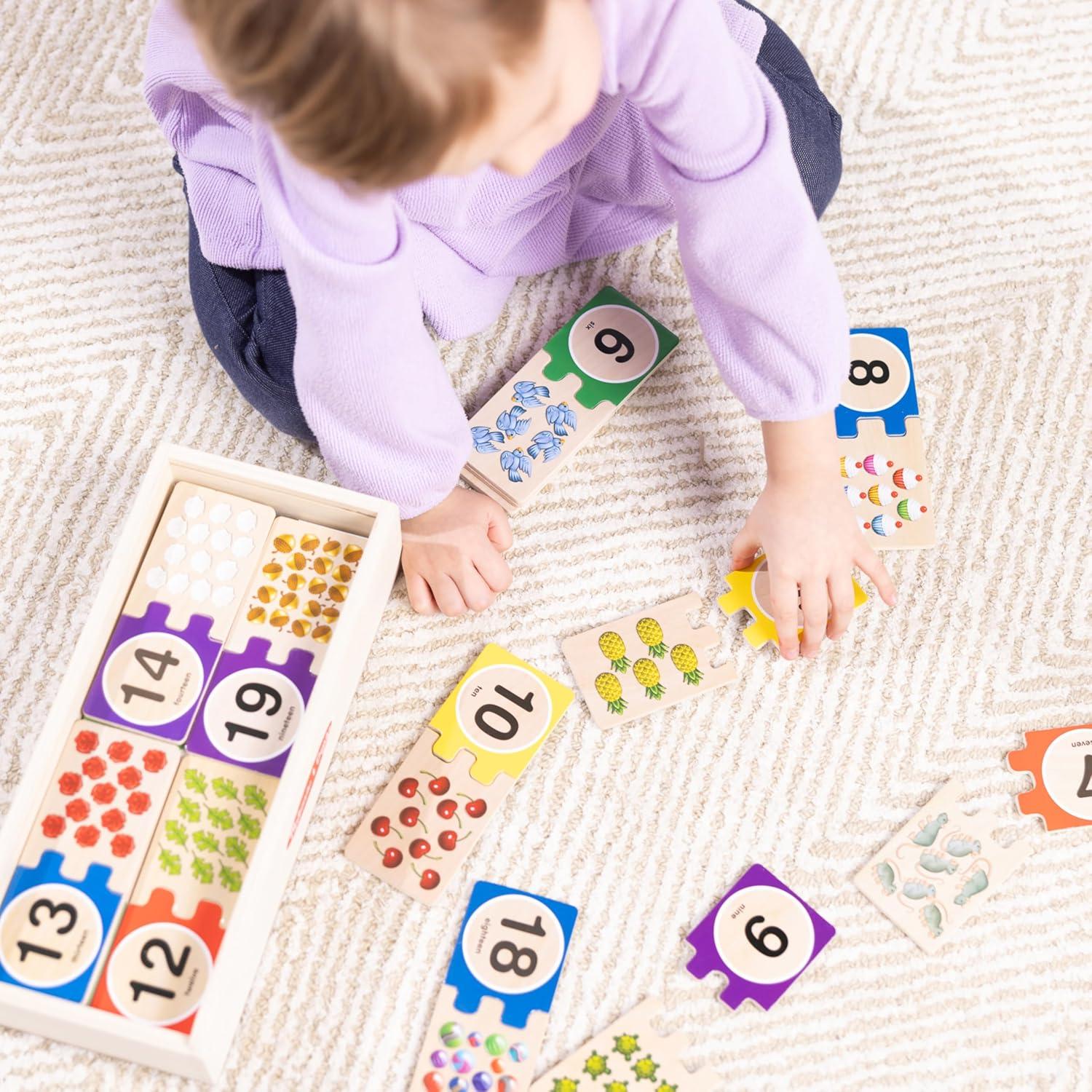 Rompecabezas de Números Melissa & Doug 40 Piezas Madera