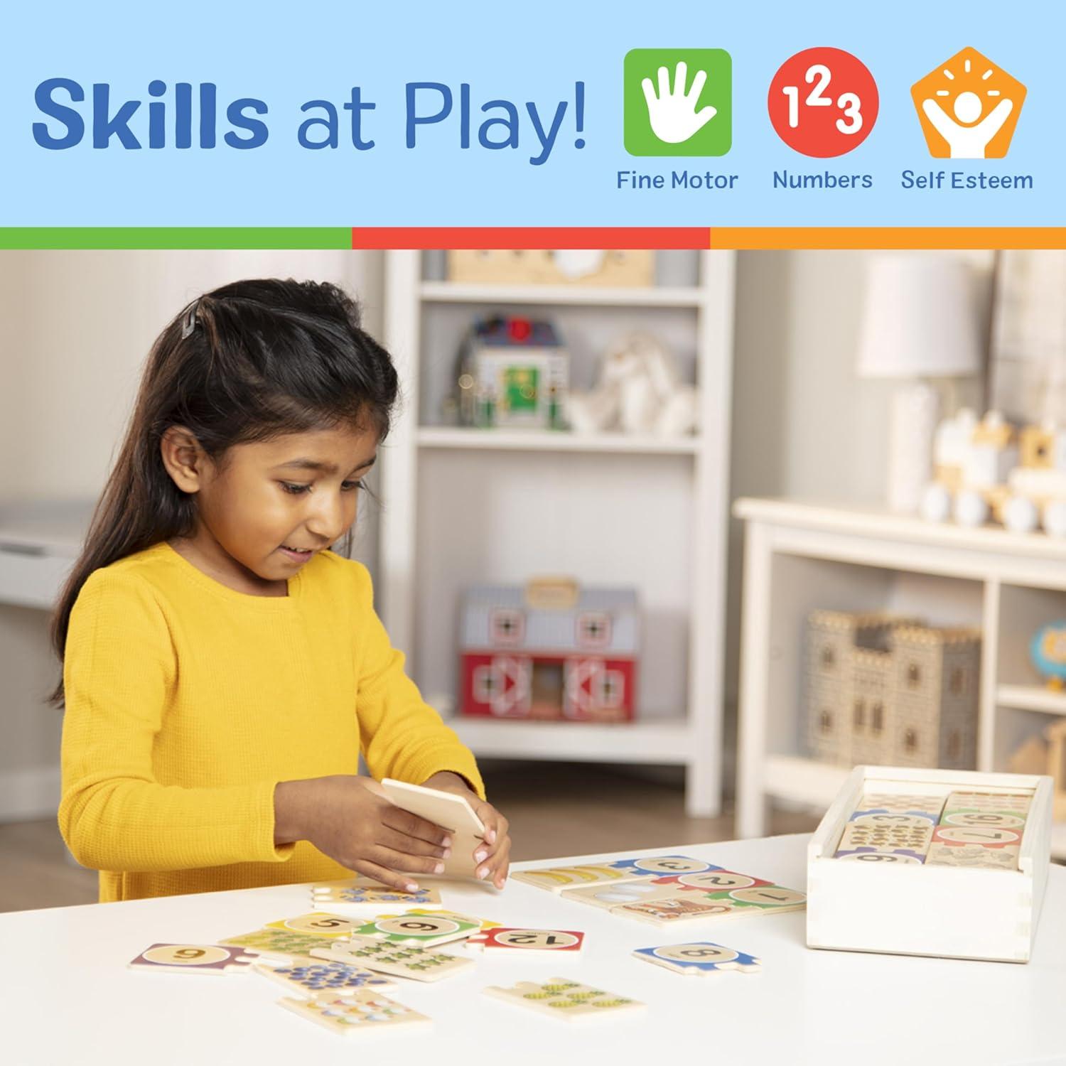 Rompecabezas de Números Melissa & Doug 40 Piezas Madera