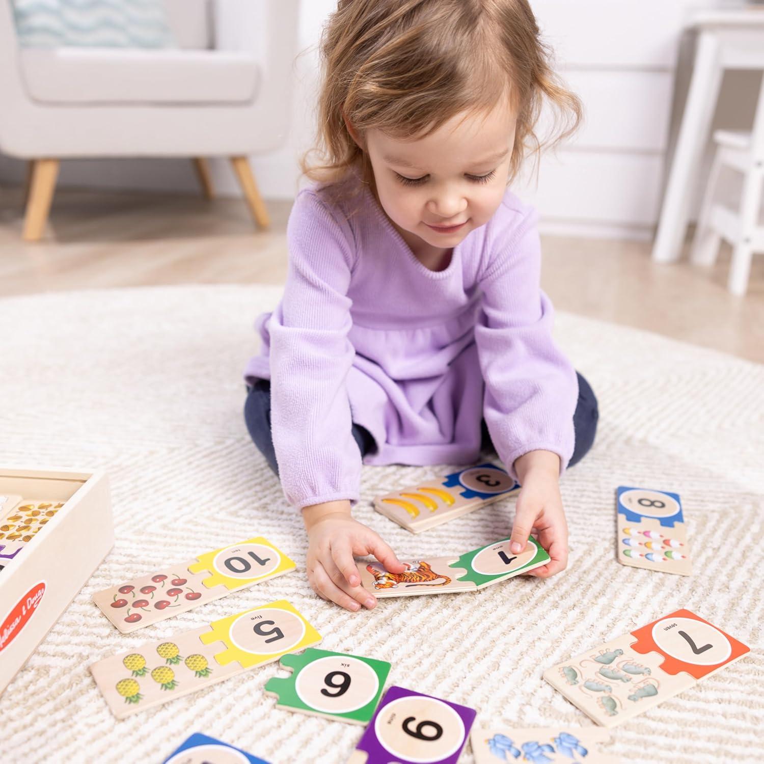 Rompecabezas de Números Melissa & Doug 40 Piezas Madera