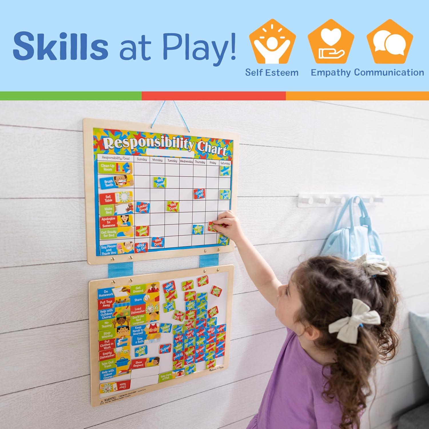 Tabla Magnética de Responsabilidad Melissa & Doug 89 imanes