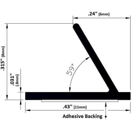 Sellado de Puerta y Ventana de Silicona Trademark Hardware 6.1m