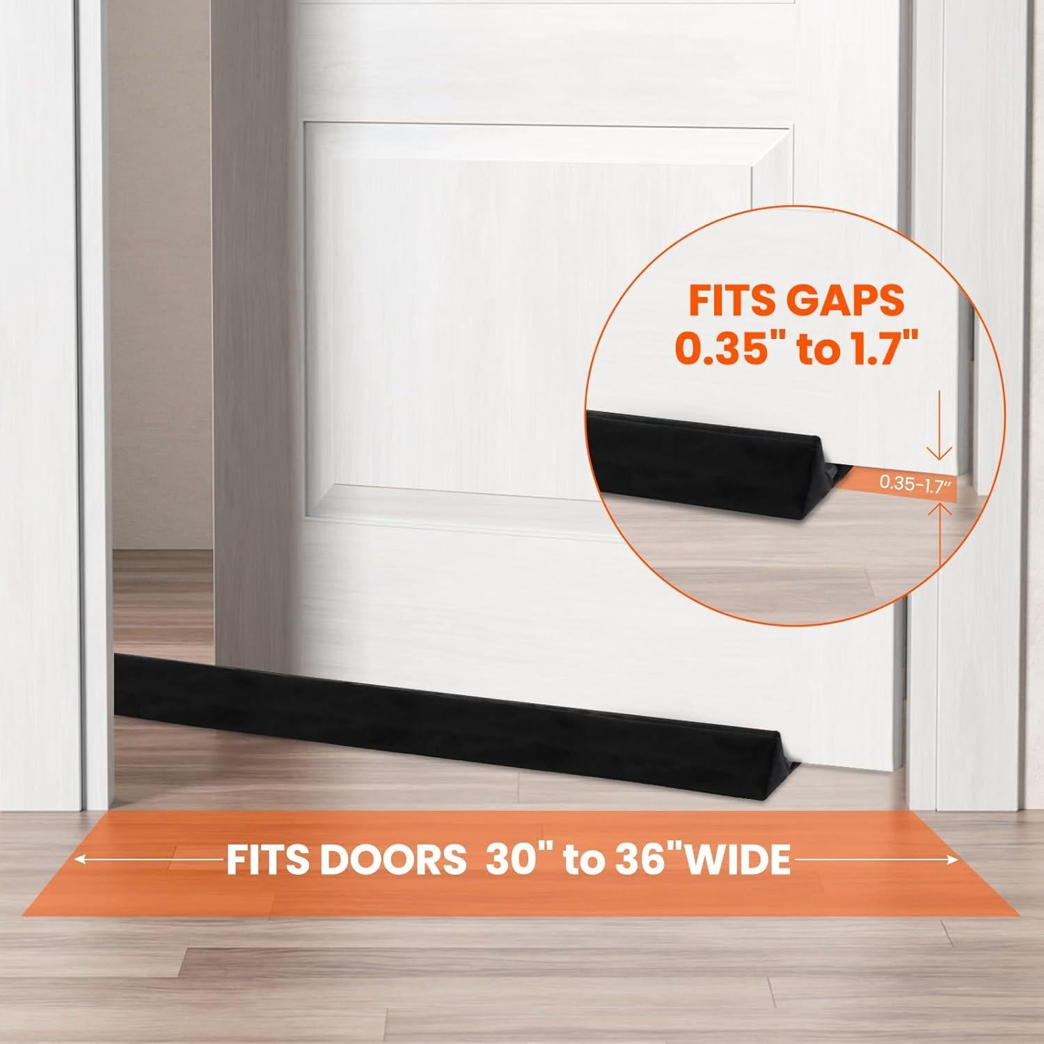 Tapón para Puerta GDHOMM Ajustable 91.4 cm Negro