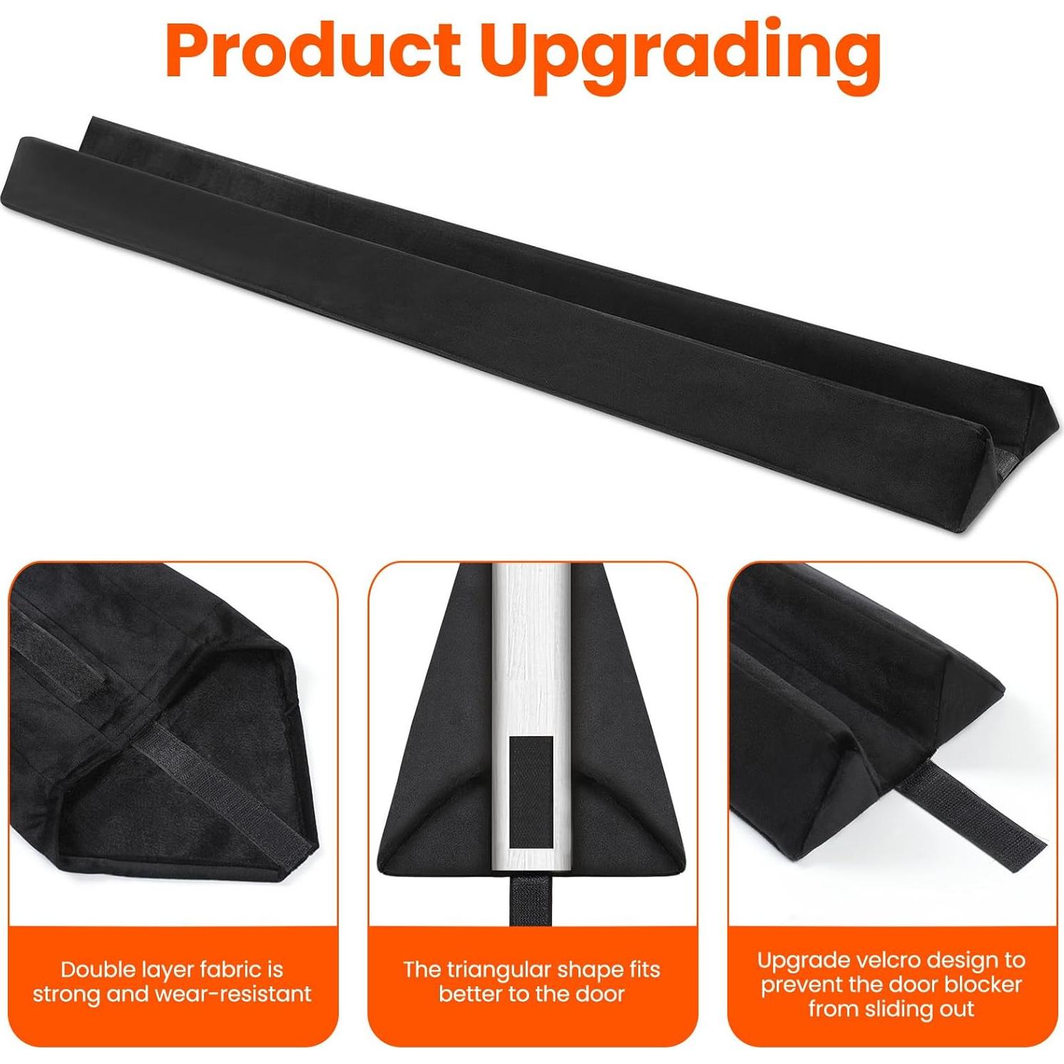 Tapón para Puerta GDHOMM Ajustable 91.4 cm Negro