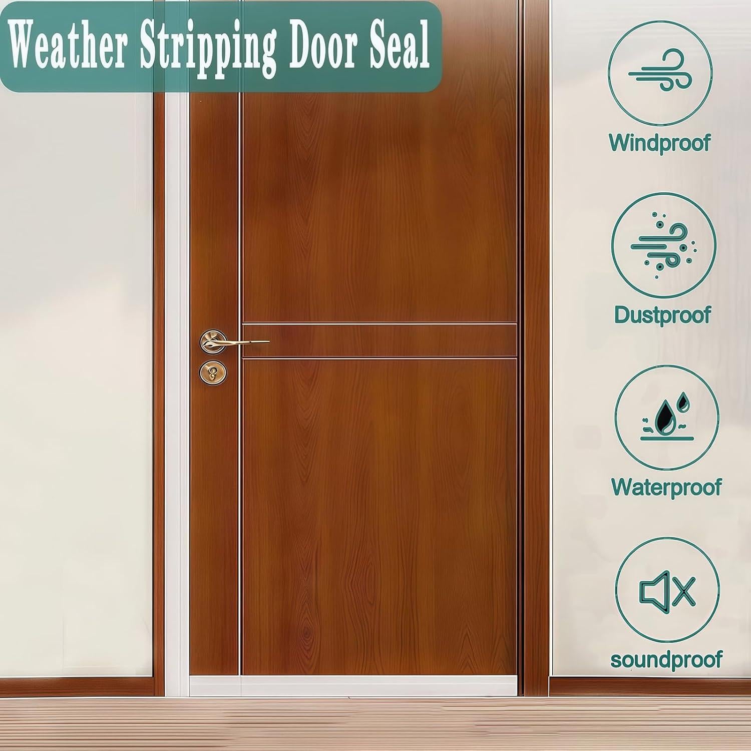 Sello de Puerta WEZKYLCG con Burlete de Silicona 5.08 cm x 6.1 m