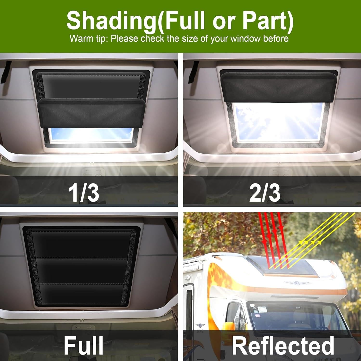 Cubierta de Ventana Oscurecedora RV Veharvim 41.28x41.28cm