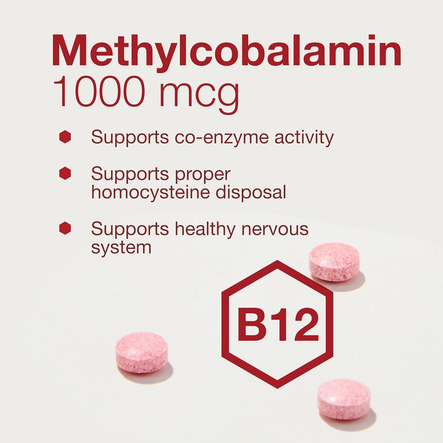 Vitamina B12 Methyl B12 1000mcg Protocolo Vida 100 Pastillas