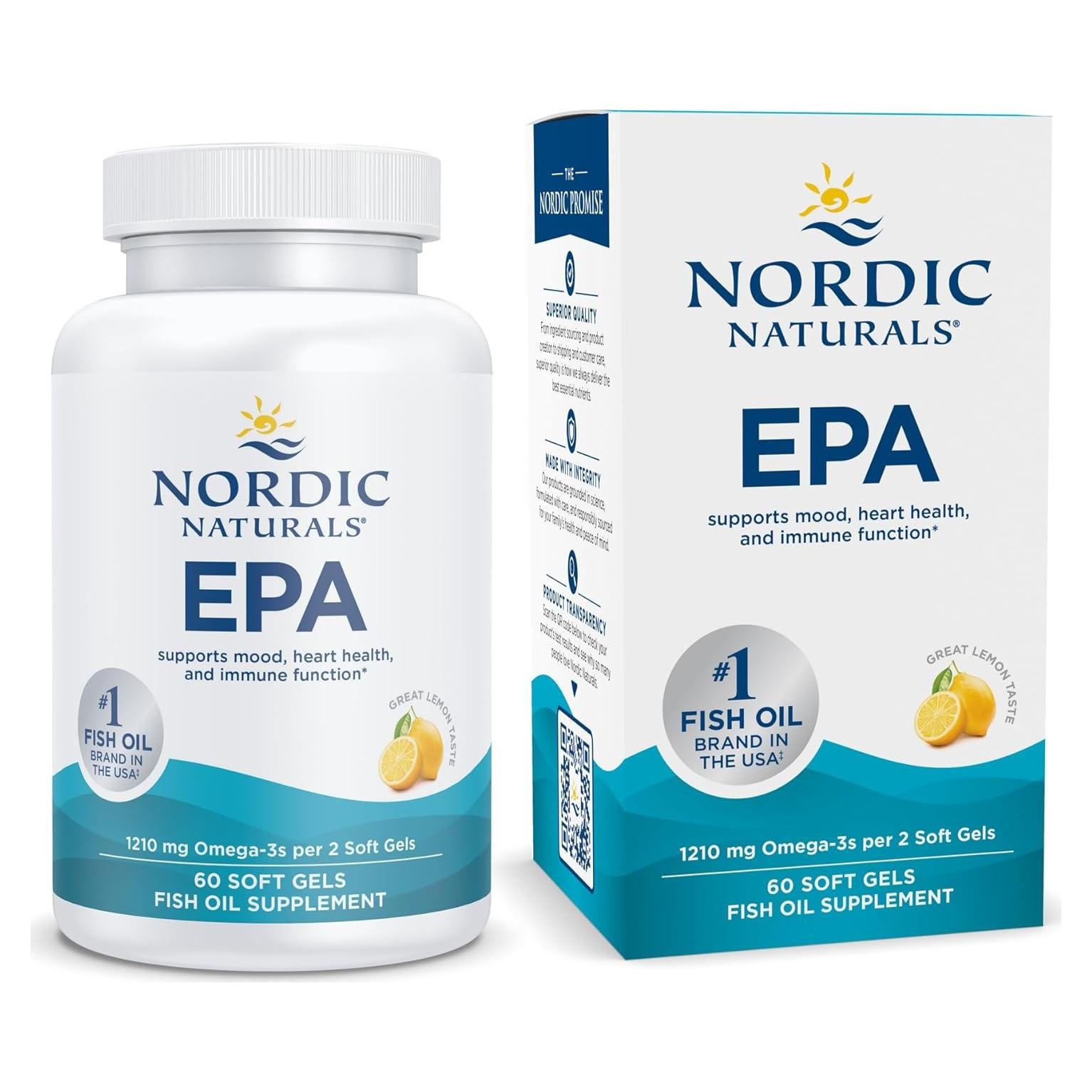 Nordic Naturals EPA Omega-3 Limón 60 Geles Blandos 1210 mg