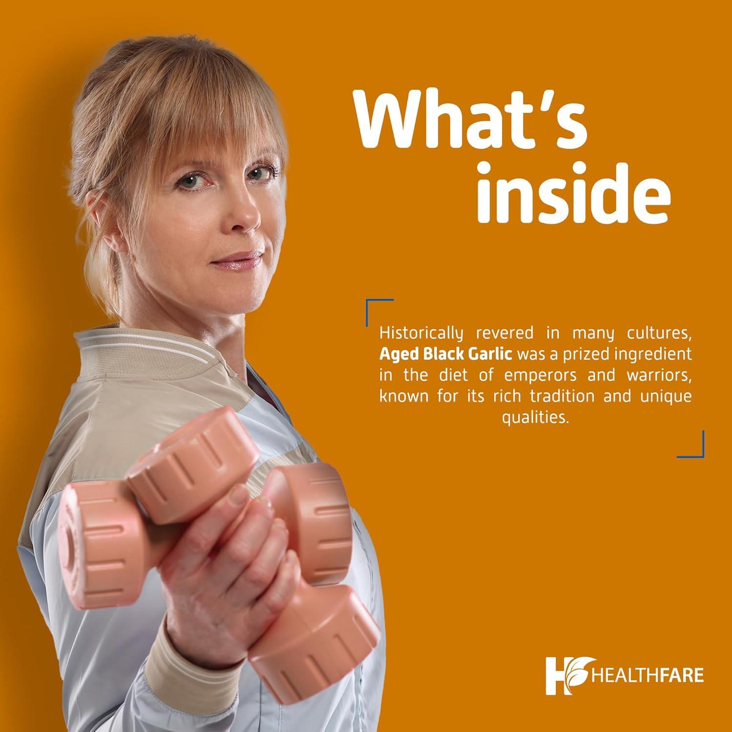 Cápsulas de Ajo Negro Envejecido 2000 mg HealthFare | 90 Veganas