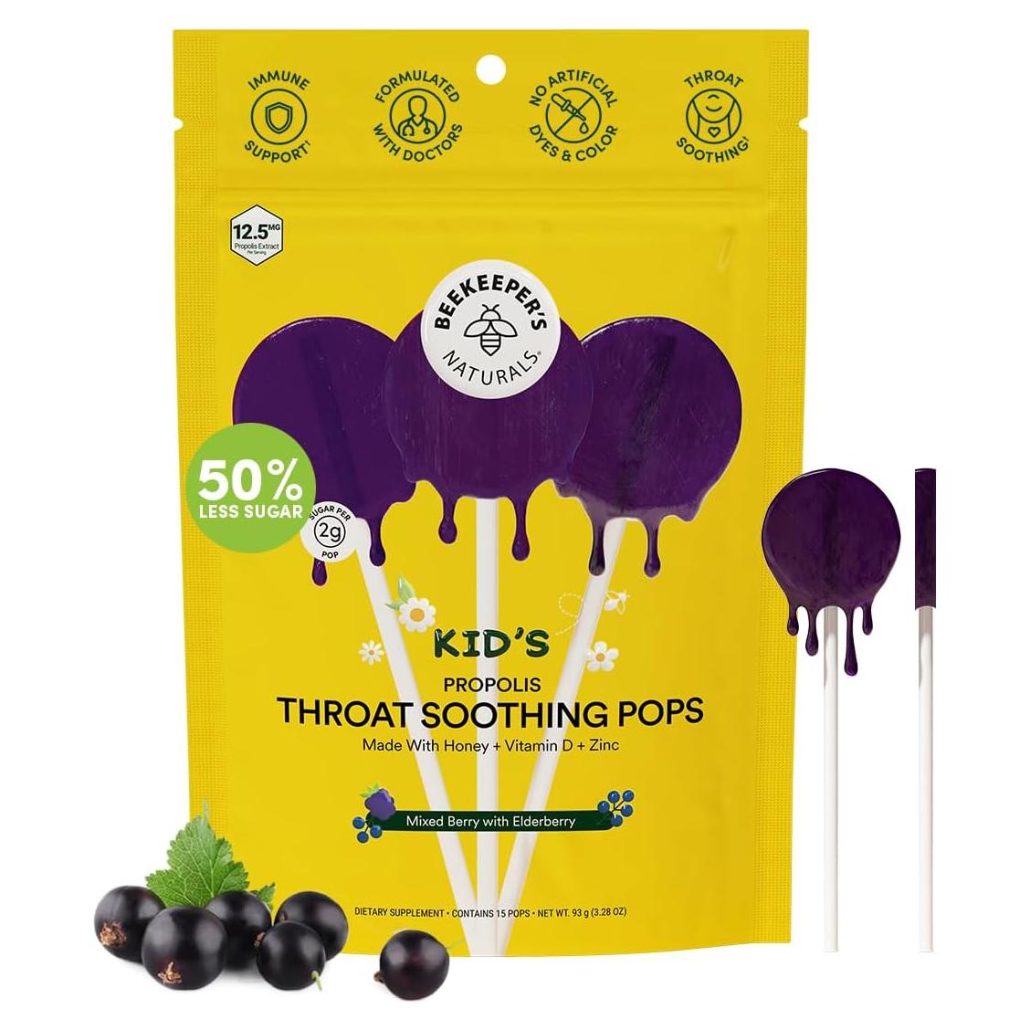 Chupetines Calmantes para Niños Beekeeper's Naturals 15 ct