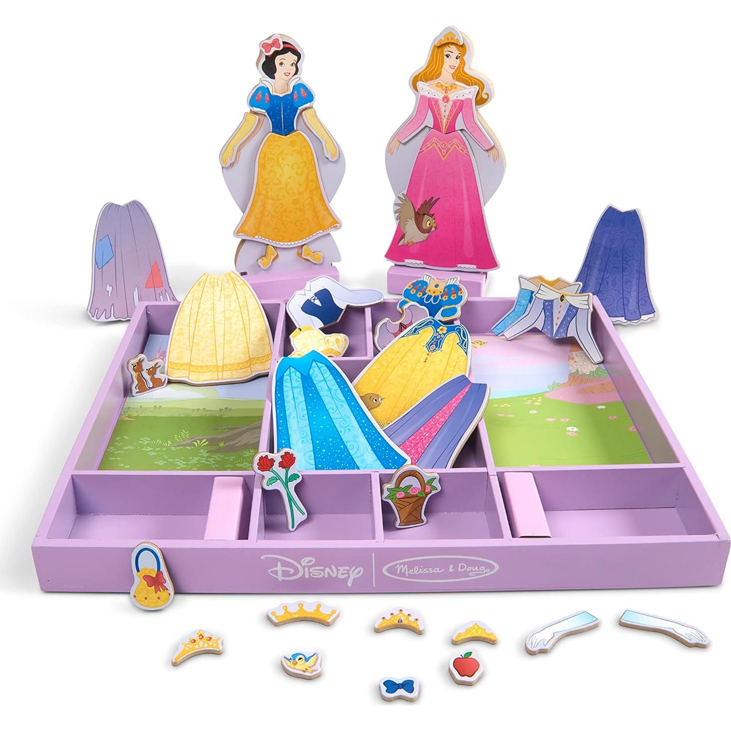 Muñeca Magnética Melissa & Doug Bella y Blancanieves 40+ Piezas