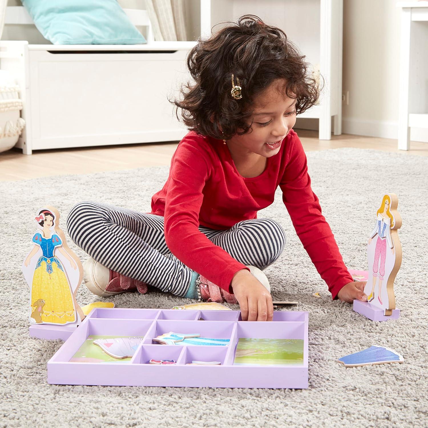 Muñeca Magnética Melissa & Doug Bella y Blancanieves 40+ Piezas