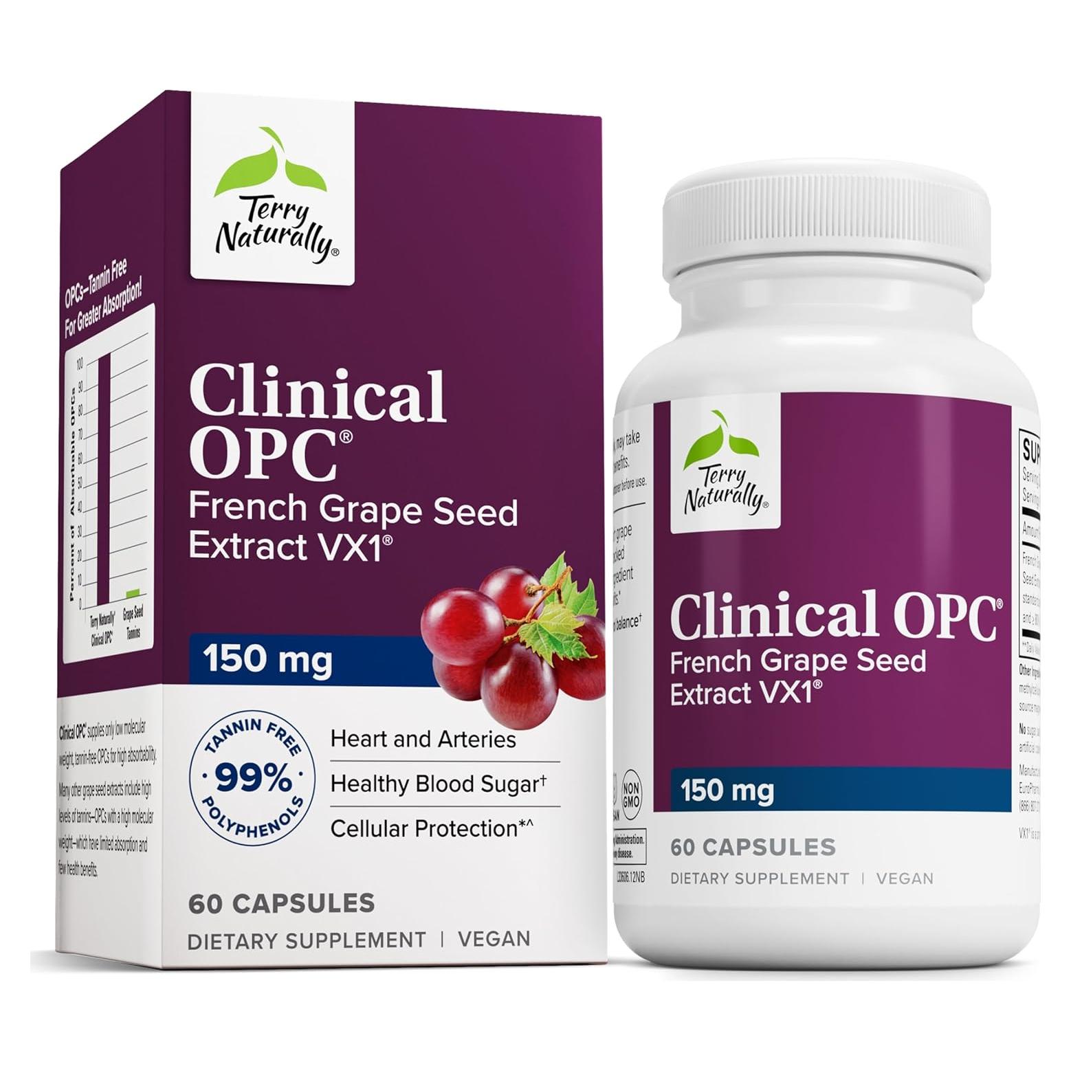 Suplemento Terry Naturally Clinical OPC 150 mg - 60 Gelatinas Blandas