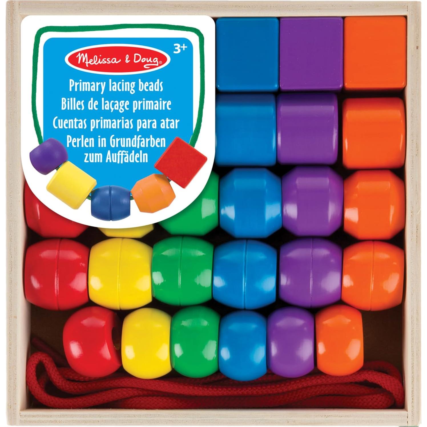 Cuentas de Enhebrar Melissa & Doug - Juguete Educativo 30 Piezas