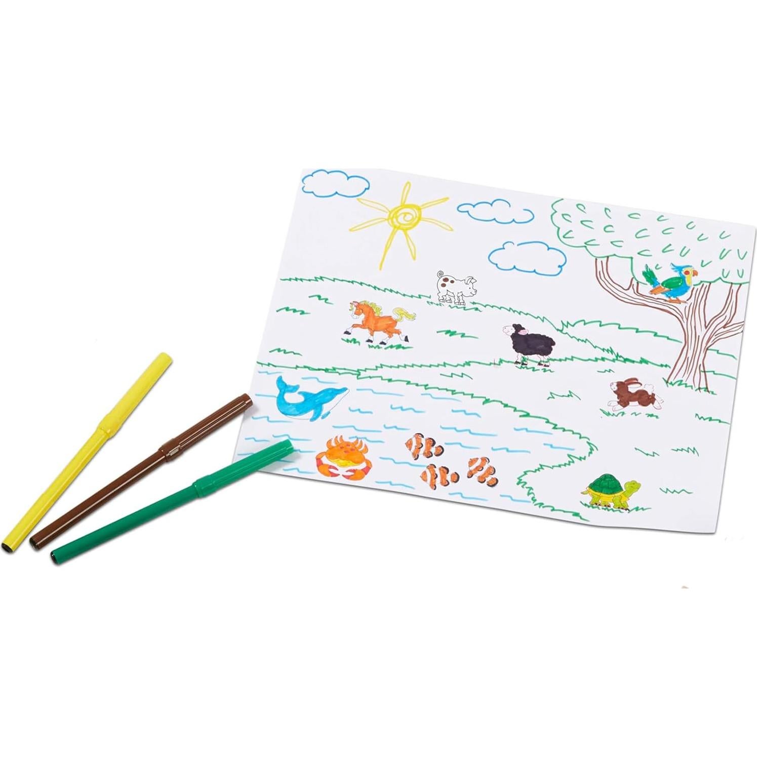 Juego de Sellos de Madera Deluxe Melissa & Doug - Animales