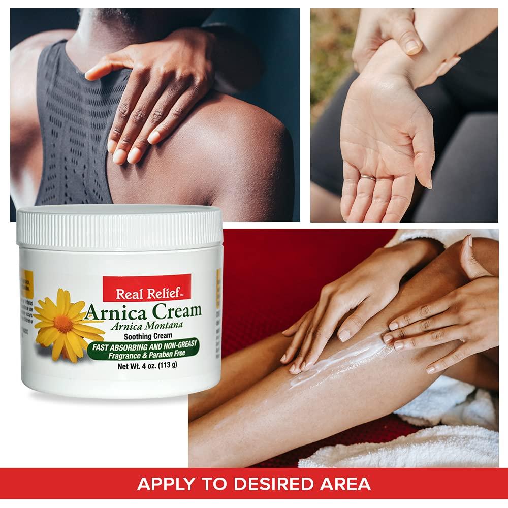 Crema de Árnica Real Relief 113.4 g - Calmante y No Grasosa
