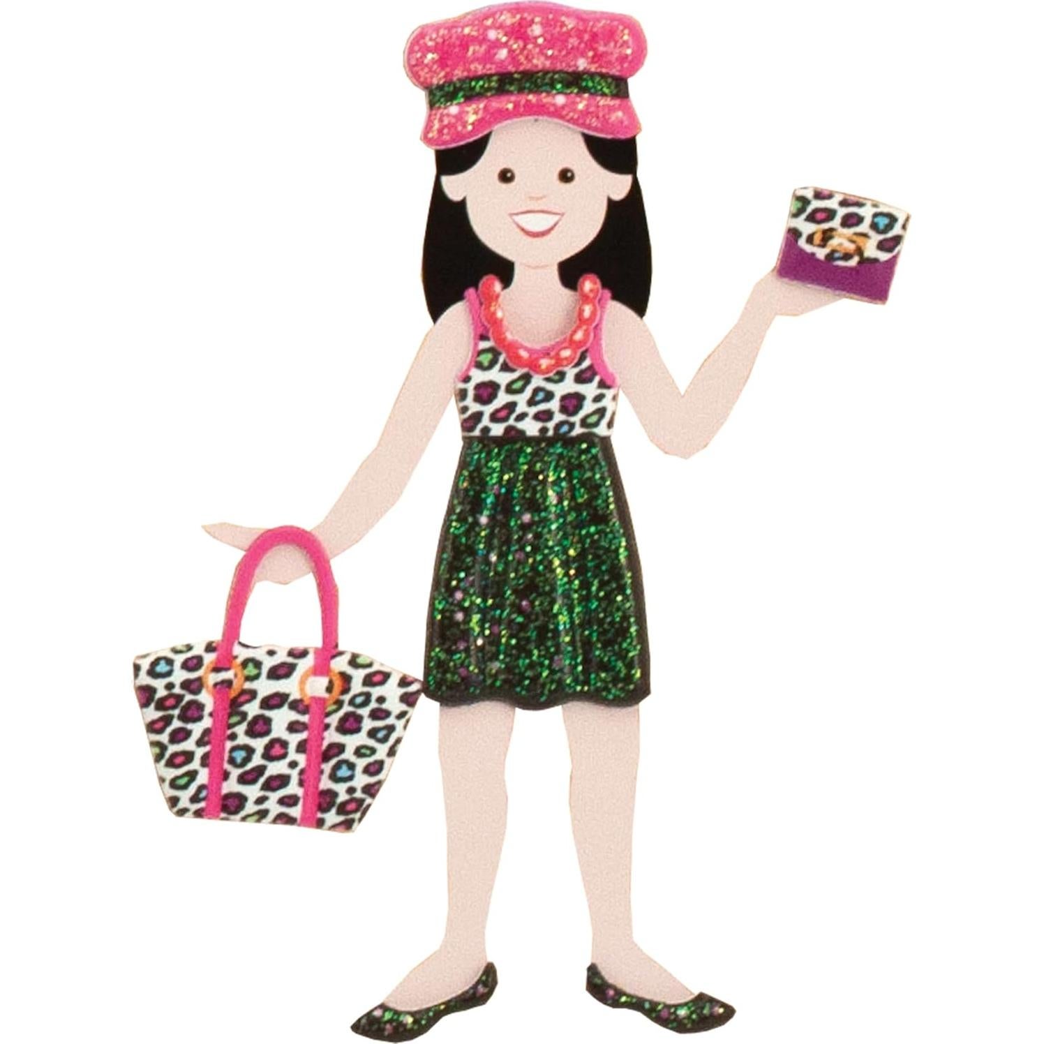 Libro de Stickers Puffy Melissa & Doug - Glamour 196 Stickers