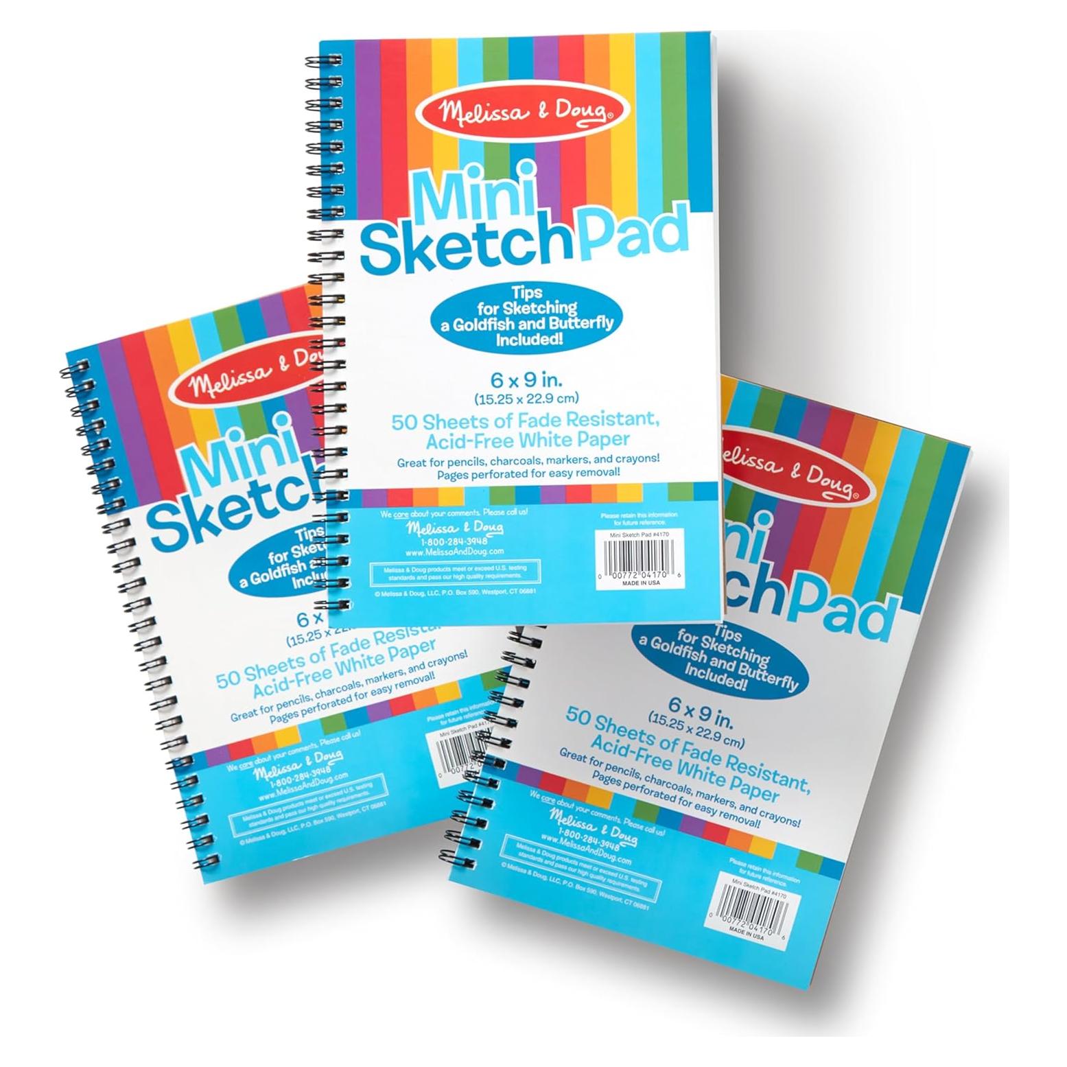 Bloc de Dibujo Melissa & Doug - 3 Paquetes de 50 Hojas A4