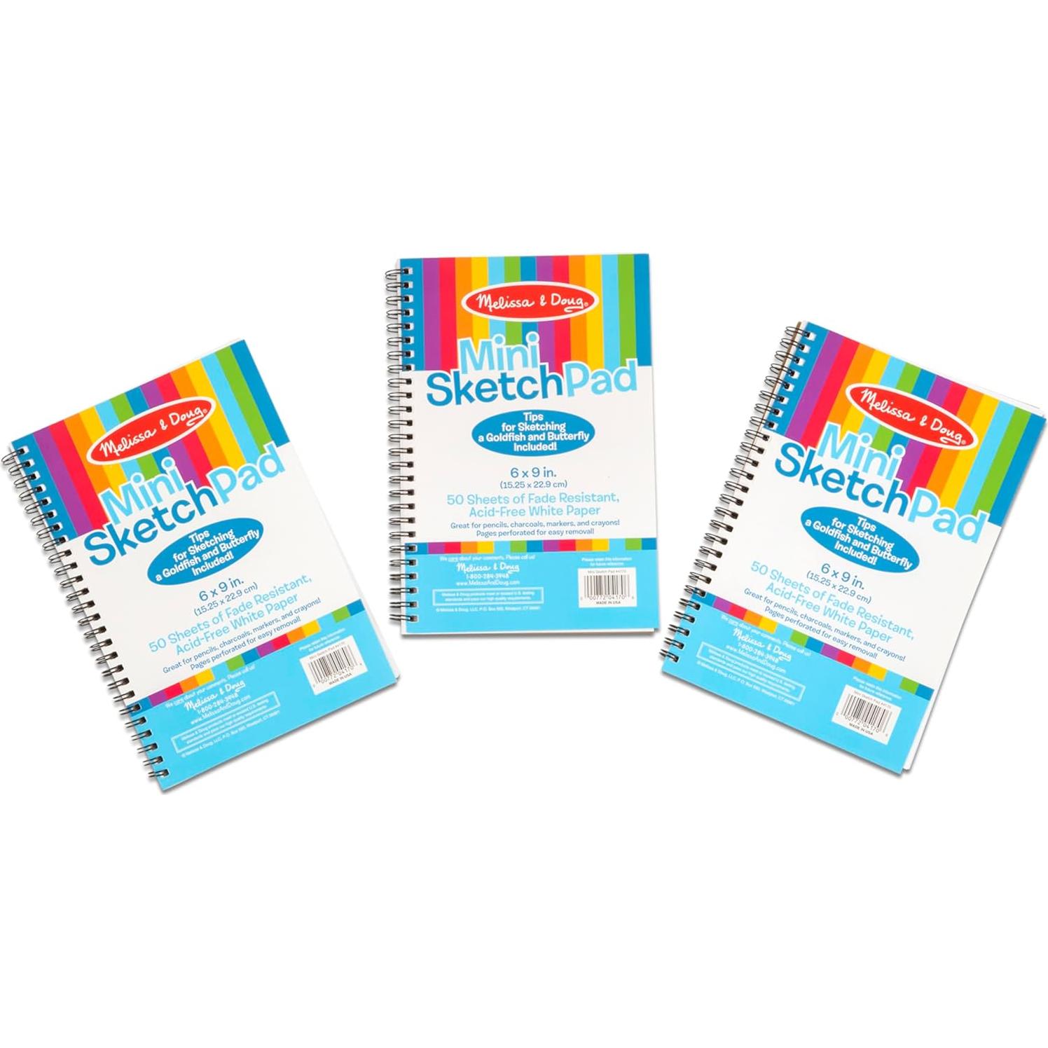 Bloc de Dibujo Melissa & Doug - 3 Paquetes de 50 Hojas A4