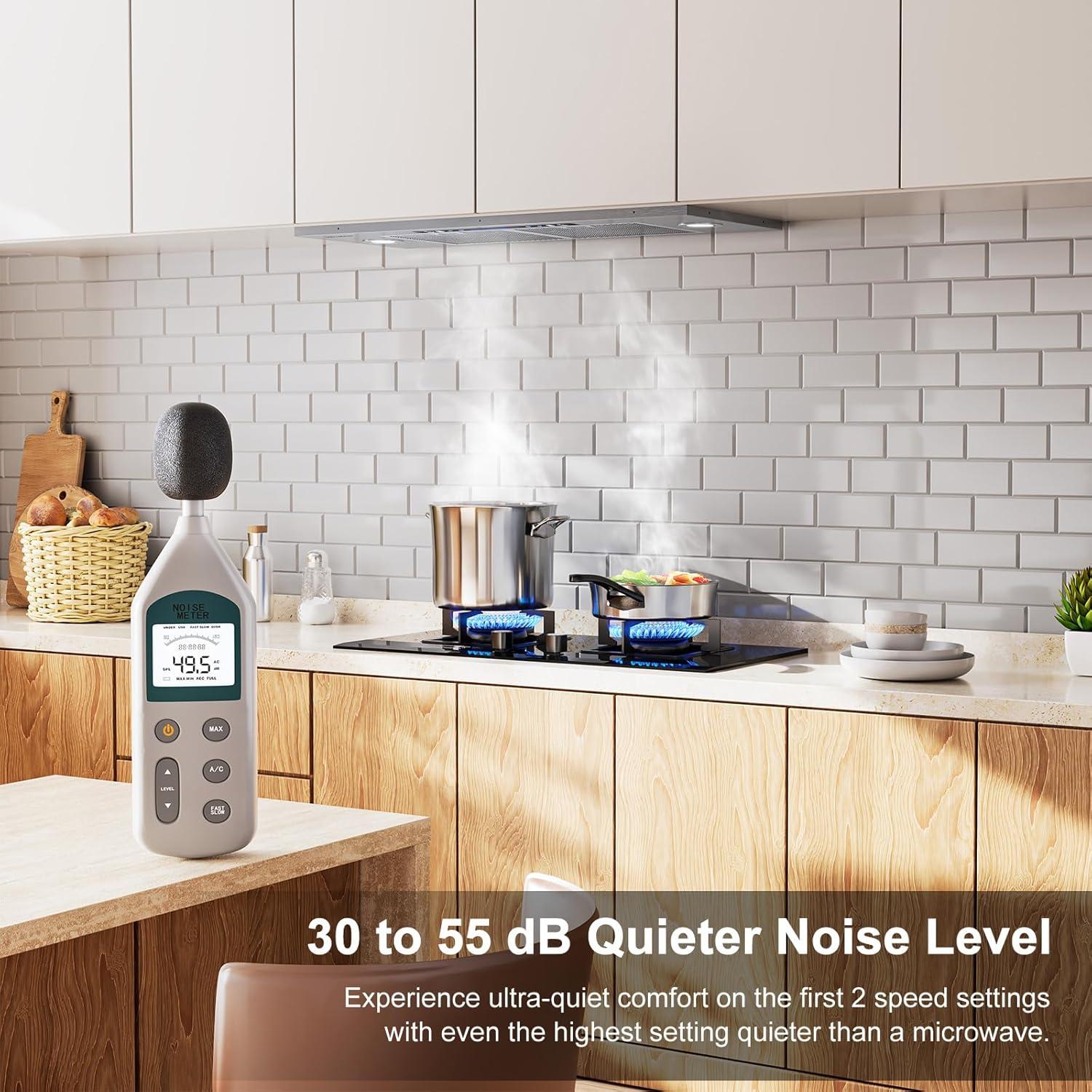 Campana Extractora HisoHu 30" Inoxidable 900 CFM Control Táctil