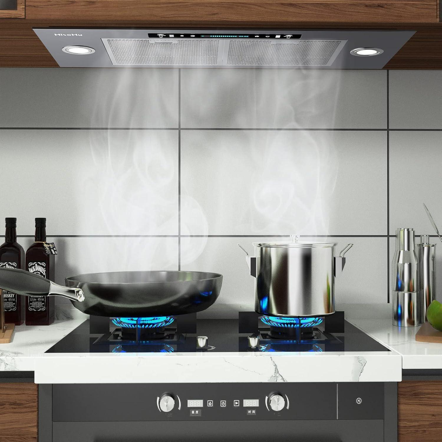 Campana Extractora HisoHu 30" Inoxidable 900 CFM Control Táctil