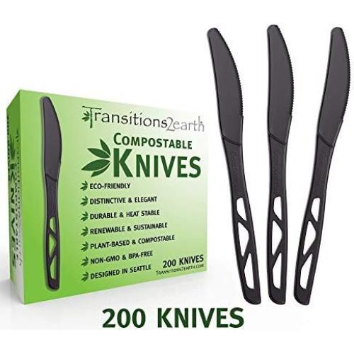 Cubiertos Compostables Transitions2earth - 200 Piezas 19.3 cm