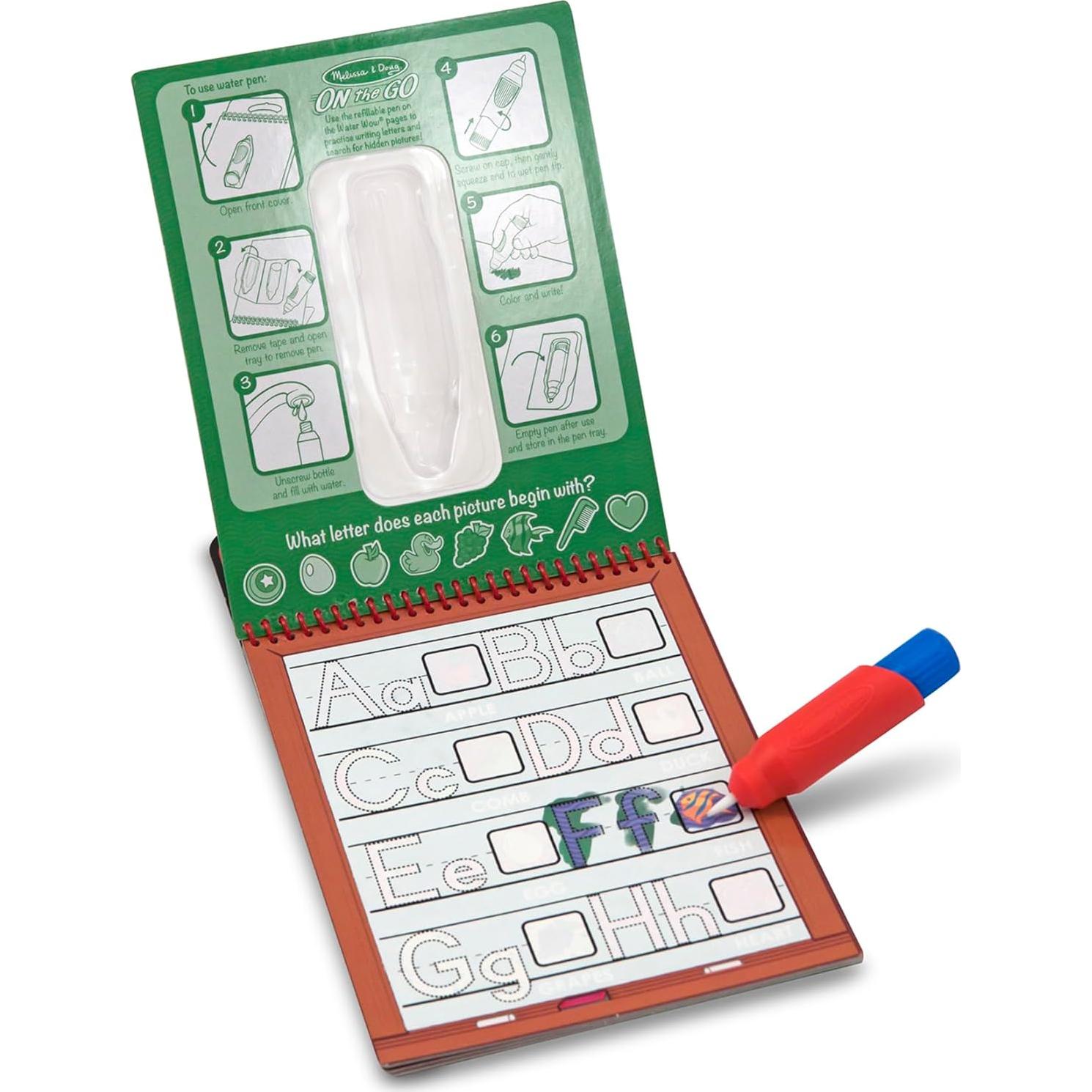 Melissa & Doug Water Wow! Bloc de Actividades Alfabeto