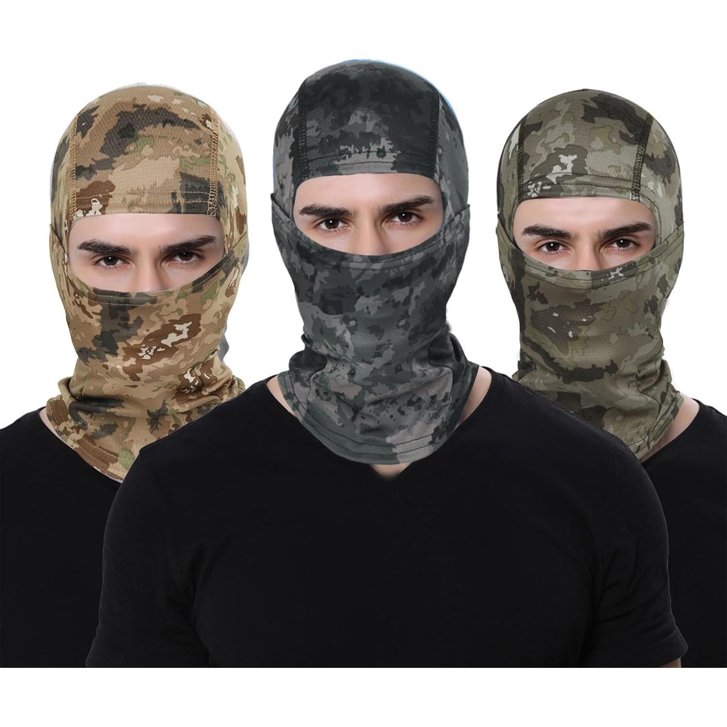 6PCS Máscaras Balaclava Camo Unisex para Esquí y Motocicleta