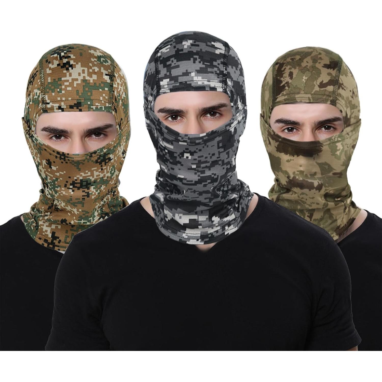 6PCS Máscaras Balaclava Camo Unisex para Esquí y Motocicleta