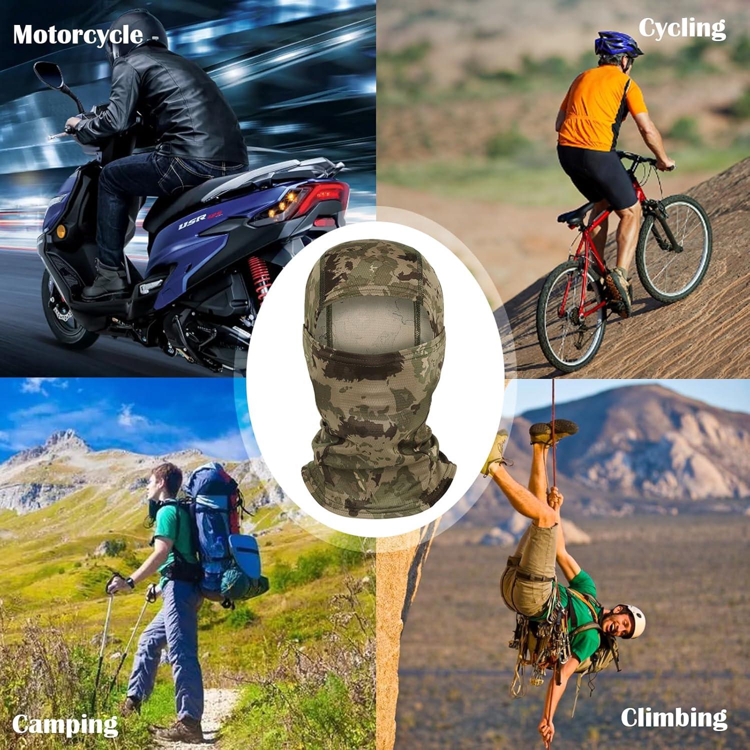 6PCS Máscaras Balaclava Camo Unisex para Esquí y Motocicleta