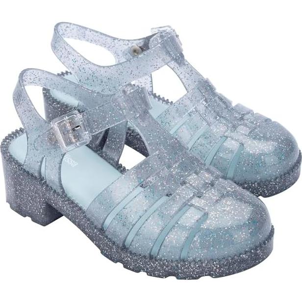 Zapatos Mini Melissa Possession Heel Niñas Glitter Claro