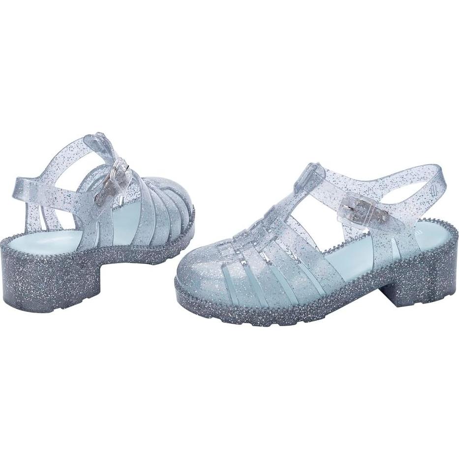 Zapatos Mini Melissa Possession Heel Niñas Glitter Claro